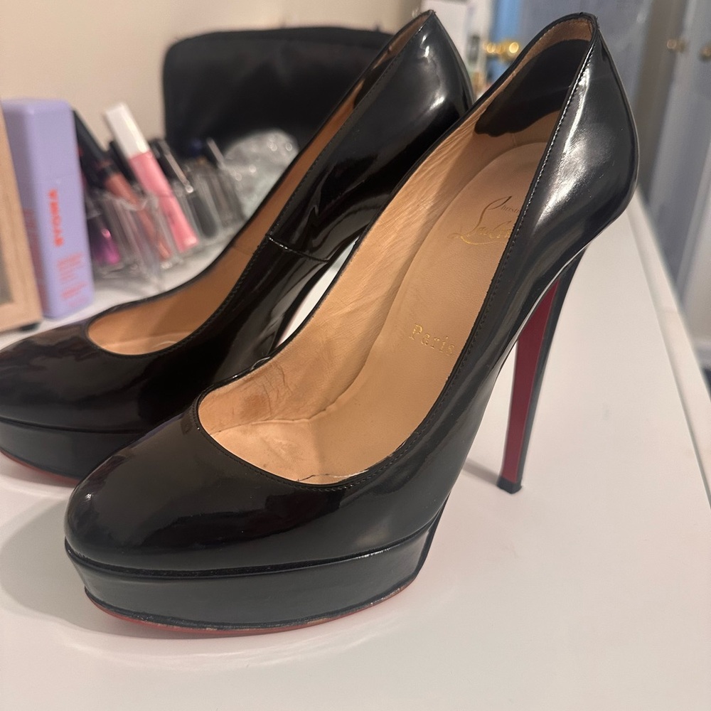 Christian Louboutin Black Patent Leather Heels